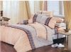 luxury brushed reactive printed bedding set
