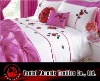 luxury floral and applique duvet set