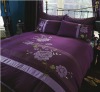 luxury floral applique embroidery duvet set