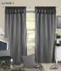 luxury gray polyester yarn plain style hotel curtain