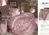 luxury silk cotton jacquard embroidery bedding cover / bedding sets / bed sheet