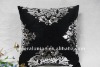 luxury & sinicism design velvet polyester silver plating printed square handmade 45*45cm cushion & cushion cover& pillow case