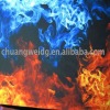 lycra printing fabric with flame design