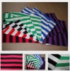 lycra spandex cotton yarn dyed stripe knitted fabric for t-shirt
