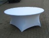 lycra white round spandex table cover