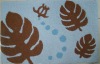 machine embroidered polyester kitchen mat,