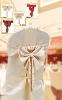 manufacturer supply high quality banquet chair cover with  bowknot