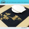 maple leaf darkpurple modern linen placemat