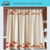 maple leaf linen printed curtain