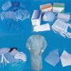 medical using needle-punched nonwoven fabric