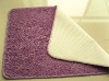 melange velvet floor mat