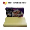 memory foam contour pillow with embrodiered