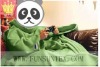 men snuggle blanket