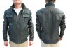 men washed pu jacket