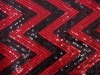 mesh fabric-5+5mm beads embroidery waves desgin