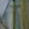 mesh fabric with golden yarn