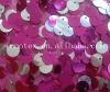 mesh ground--12mm sequins/spangle embroidery fabric