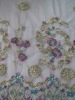 mesh with multi color yarns machine embroidery design