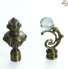 metal curtain finial