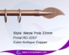 metal curtain rod finial for 22mm curtain pole