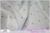 metallic yarn with voile fabric for fashion shirt garment design cotton embroidery fabric dot designs
