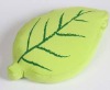 micro beads stuffed cushion, leaf shaped toy,promotion gift,valentine gift
