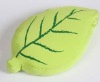 micro beads stuffed cushion, leaf shaped toy,promotion gift,valentine gift