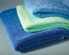 microfiber checked weft knitted cleaning cloth