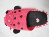 microfiber  chenille slipper with animal head