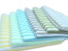 microfiber colored stripe cleaning towel
