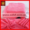 microfiber solid color cozy coral fleece quilted bedspreads