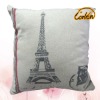 modern design Eiffel Tower printed sofa cushion pillow