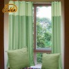 modern design with iron rings polyester plain dyed curtain