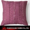 modern pleated polysilk cushion cover with sequin