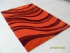 modern red and yellow stripe multi-structure carpet
