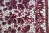more sequins covered embroidery design on mesh fabric for dress