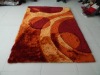 multi -clolor mixed-pile flowery polyester shaggy carpet/rug designs