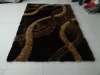 multi -clolor mixed-pile flowery polyester shaggy carpet/rug designs