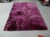 multi -clolor mixed-pile flowery polyester shaggy carpet/rug designs