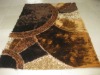 multi -clolor mixed-pile flowery polyester shaggy carpet/rug designs
