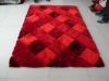 multi -clolor mixed-pile  polyester shaggy carpet/rug designs
