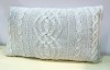multi-design knitted pillow