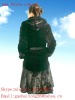 natural color thermal mink coats with a hat for women