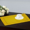 natural modern yellow linen custom table placemats