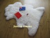 natural shape sheepskin rug