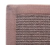 natural sisal area carpet with brown cotton bind edge,