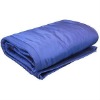 navy blue silk blanket