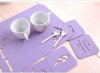 needle punched non woven felt / pet placemats,table mats, cup and dinning pads