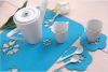 needle punched non woven felt table mats,cup and dinning mats
