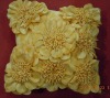 new 3D flower design applique cushion cover